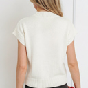  Adele Cropped Short Sleeve Sweater