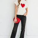  Adele Cropped Short Sleeve Sweater