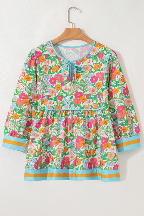 Adley Puff Sleeve Babydoll Blouse