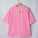  Adriana Big Flower Oversize Tee