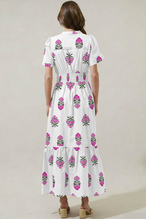 Aileen Ruffle Hem Maxi Dress