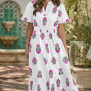  Aileen Ruffle Hem Maxi Dress