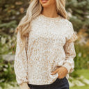  Aimee Detail Ribbed Trim Sweatshirt