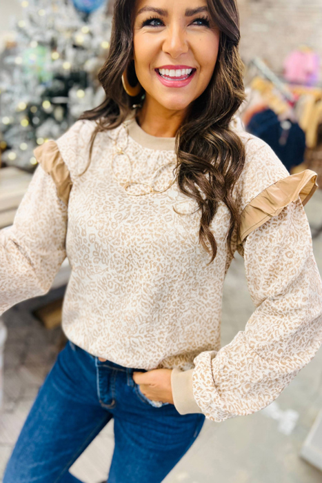 Aimee Detail Ribbed Trim Sweatshirt