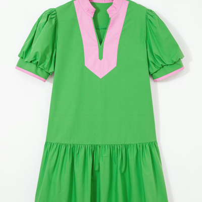 Ainara Ruffle Hem Mini Dress