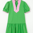 Bright Green XL Ainara Ruffle Hem Mini Dress