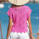  Ainara Trim Short Sleeve Sweater