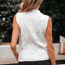  Alaia Pearled Textured Knit Sweater Vest
