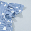  Alaina Pleated Ruffle Sleeve Shirt