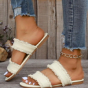  Alaiya Double Band Flat Slippers
