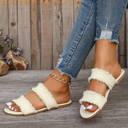  Alaiya Double Band Flat Slippers
