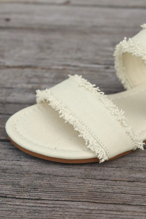 Alaiya Double Band Flat Slippers