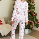  Alana Christmas Pattern Long Sleeve Top