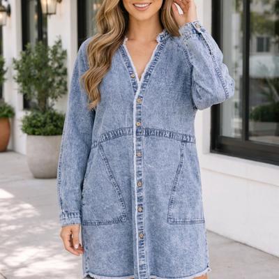 Alana Raw Hem Dress