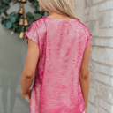  Alanna Metallic Cap Sleeve Top
