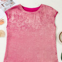  Alanna Metallic Cap Sleeve Top