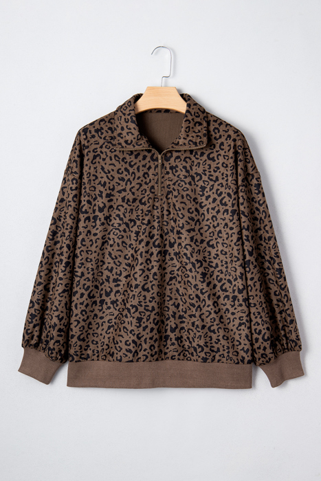 Alaya Quarter Zip Corduroy Sweatshirt