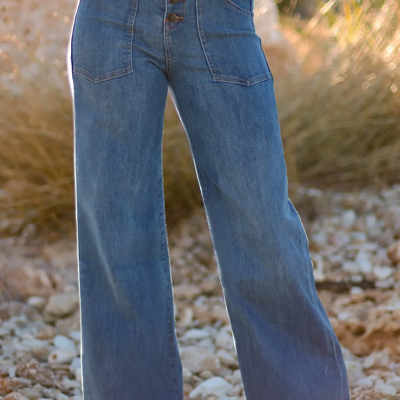 Aleah Waist Wide Leg Jeans
