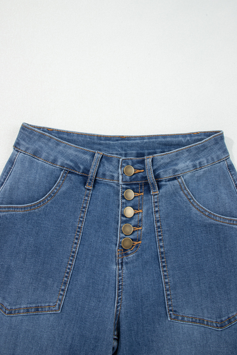 Aleah Waist Wide Leg Jeans