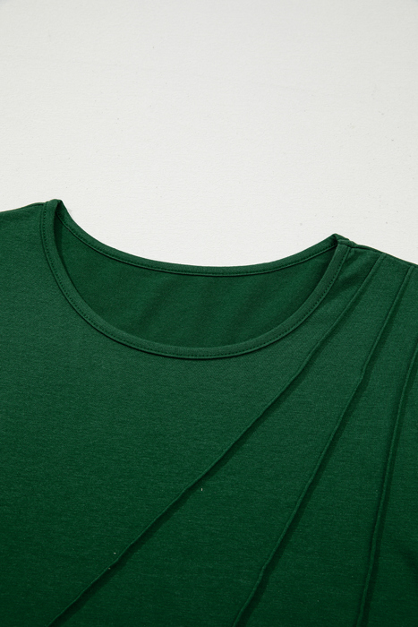 Alejandra Detail Solid Color Long Sleeve Top