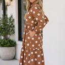  Alexa Long Sleeve Shift Dress