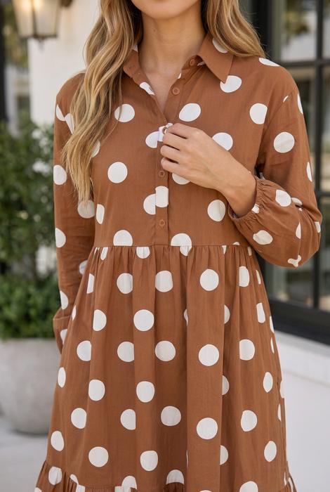 Alexa Long Sleeve Shift Dress
