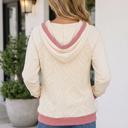  Alexandra Exposed Seam Hoodie