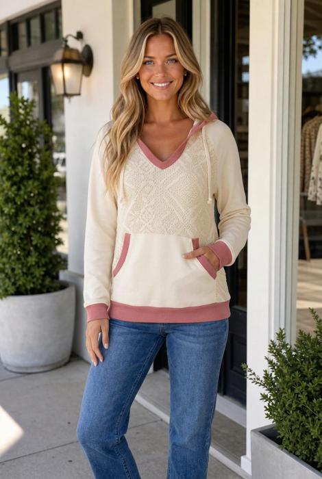 Alexandra Exposed Seam Hoodie