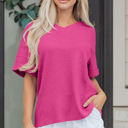  Alexia Short Sleeve Knit Top