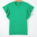 Alexis Ruffle Short Sleeve Sweater