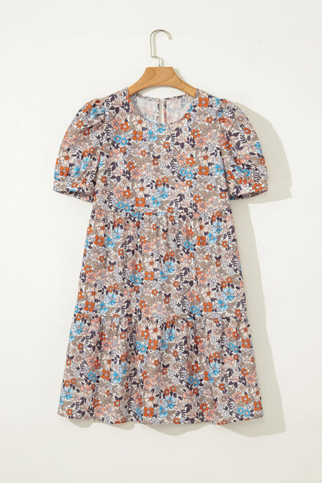 Aliana Bohemian Floral Mini Dress