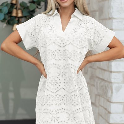 Alice Eyelet Embroidered T Shirt