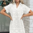 White Medium Alice Eyelet Embroidered T Shirt