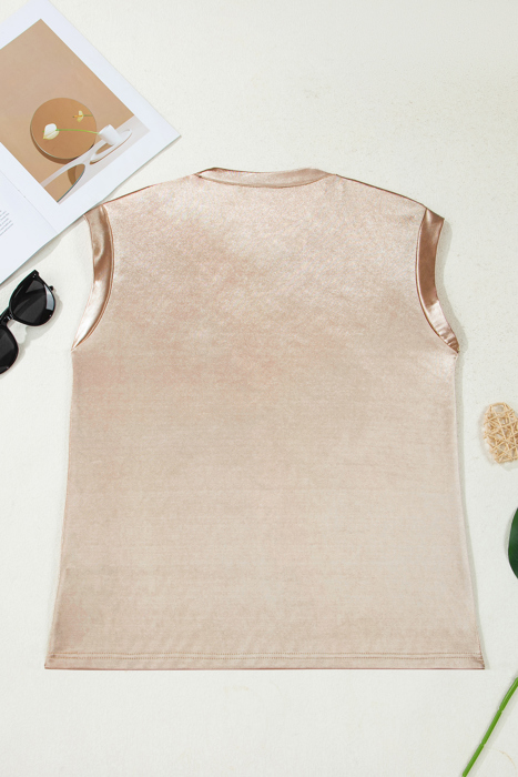 Alicia Metallic Tank Top