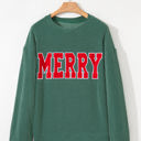  Aliella Letter Graphic Loose Long Sleeve Top