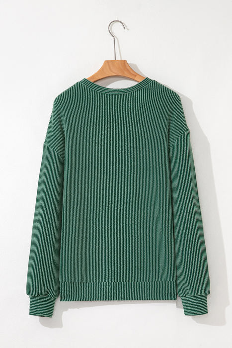 Aliella Letter Graphic Loose Long Sleeve Top
