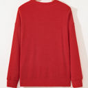  Aliella Letter Graphic Loose Long Sleeve Top