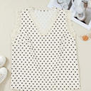  Alina Lace Trim Sleeveless PLUS Top