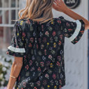  Aliya Short Sleeve Floral Shirt