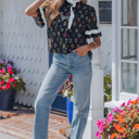  Aliya Short Sleeve Floral Shirt