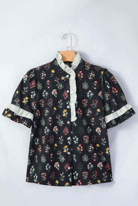 Aliya Short Sleeve Floral Shirt