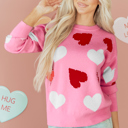  Aliyah Pattern Valentines Day Sweater