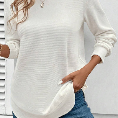 Allison Waffle Long Sleeve Top