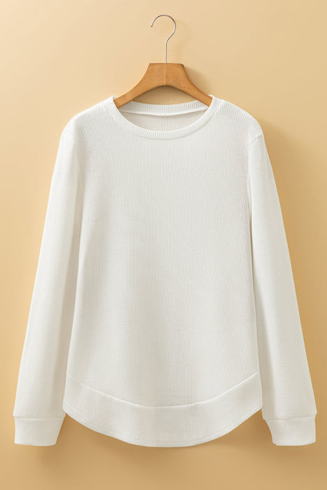 Allison Waffle Long Sleeve Top