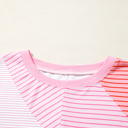  Alondra Exposed Seam Casual Long Sleeve Top