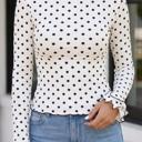  Alondrah Lettuce Trim Long Sleeve Top