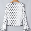  Alondrah Lettuce Trim Long Sleeve Top