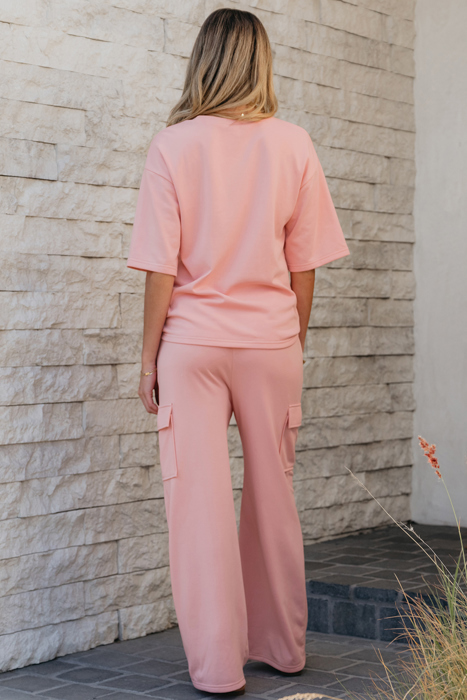 Alora Cargo Sweatpants Set T-Shirt