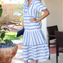  Alora Half Sleeve Vacation Dress