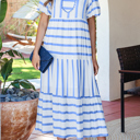  Alora Half Sleeve Vacation Dress